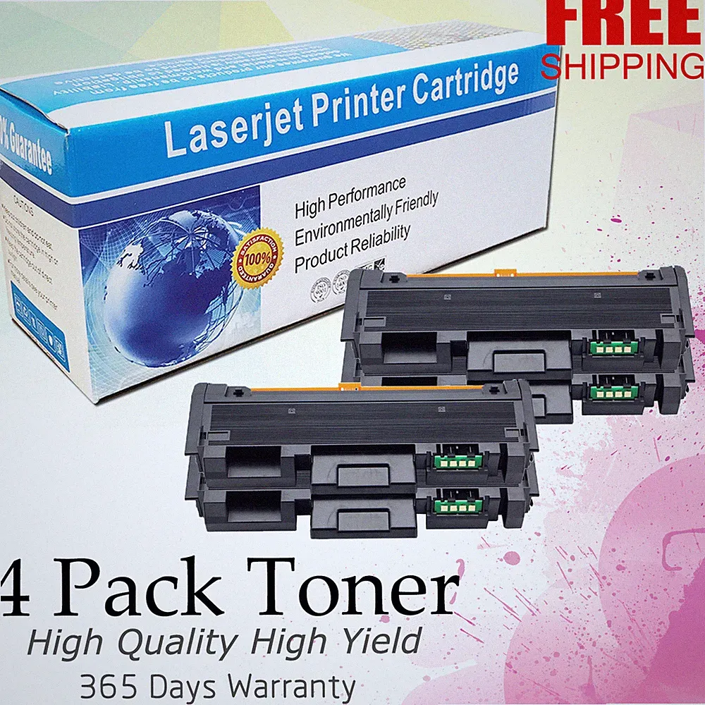 4 pcs D118L Toner Cartridge 118L Ink for Samsung Xpress M3015DW M3065FW Printer
