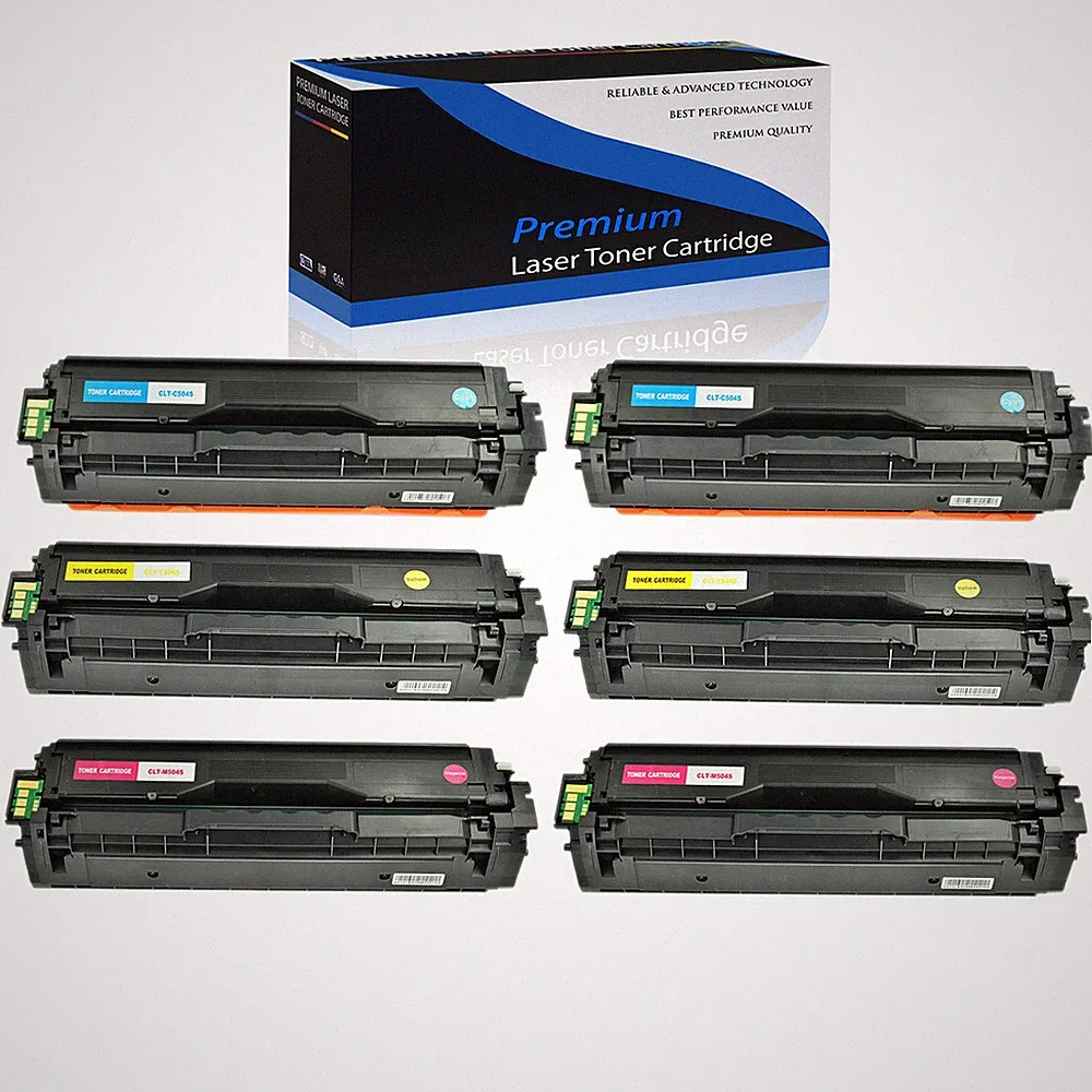 6PK Toner Cartridge for Samsung CLT-C504S CLT-M504S CLT-Y504S C1810W C1860FW INK