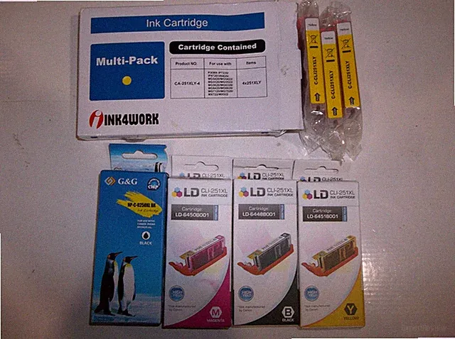 COMPATIBLE Ink 250/251 XL Canon Printer Compatible Ink Cartridges 7 Pack