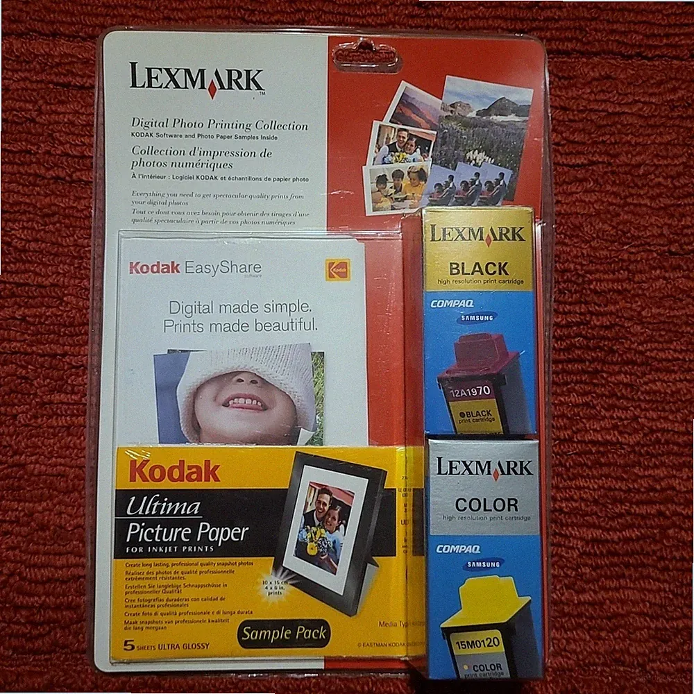Printer Ink For Lexmark Digital Photo Printing Collection 12A1970 15M0120