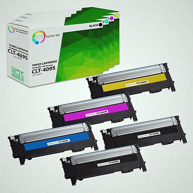 TCT 5PK CLT409S Color Toner Cartridge Set For Samsung CLP310 CLP315 CLX3170